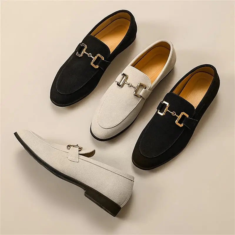 Mocasines Sin Cordones con Hebilla Hombre