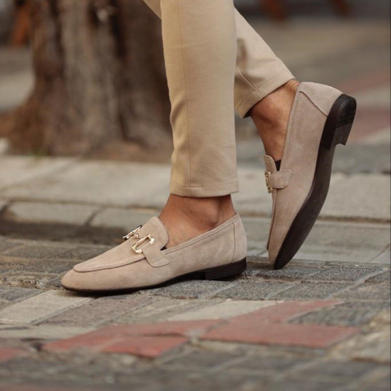 Mocasines Sin Cordones con Hebilla Hombre