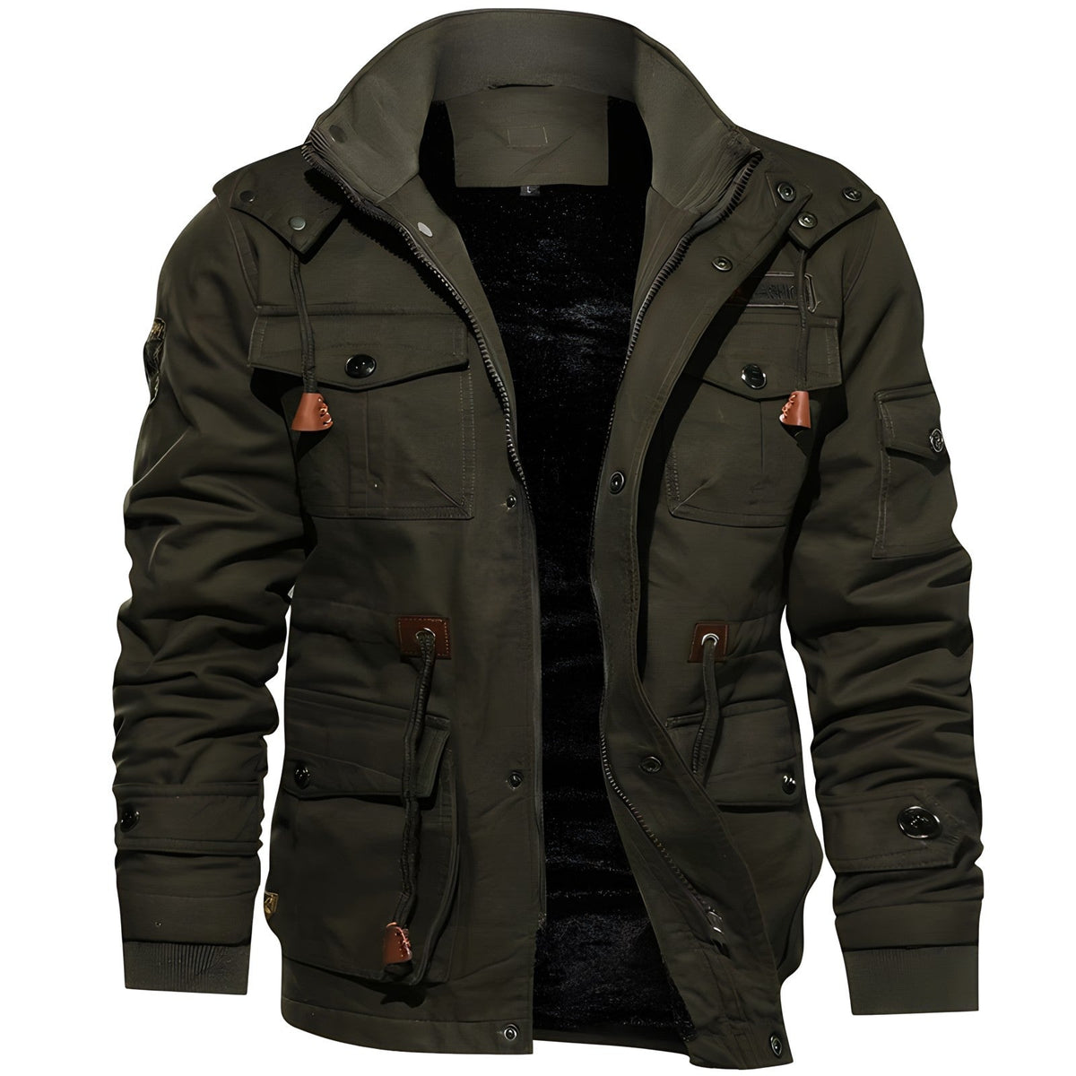 Nacho | Chaqueta Militar Hombre Multibolsillos Forro Interior