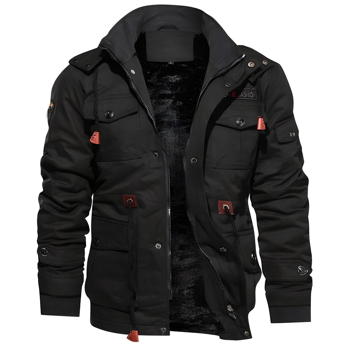 Nacho | Chaqueta Militar Hombre Multibolsillos Forro Interior