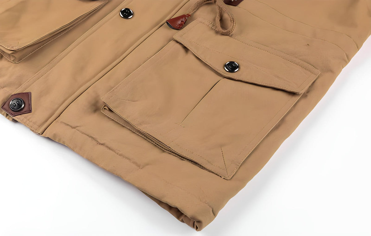 Nacho | Chaqueta Militar Hombre Multibolsillos Forro Interior