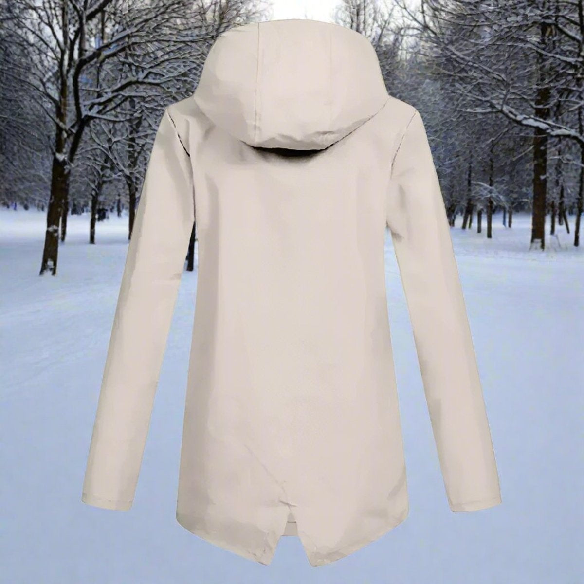 Naia | Parka Impermeable Mujer con Capucha Chaqueta Impermeable