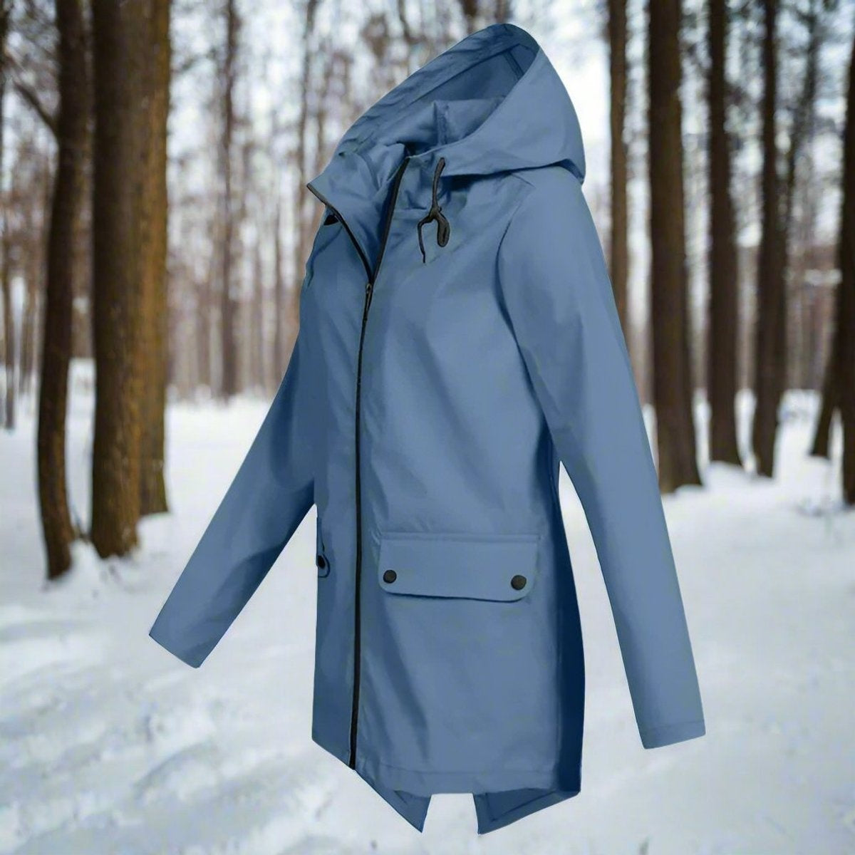 Naia | Parka Impermeable Mujer con Capucha Chaqueta Impermeable