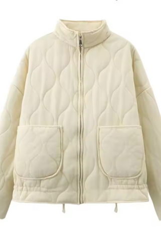 Nerea | Chaqueta Bomber Acolchada Mujer Cuello Alto Cremallera