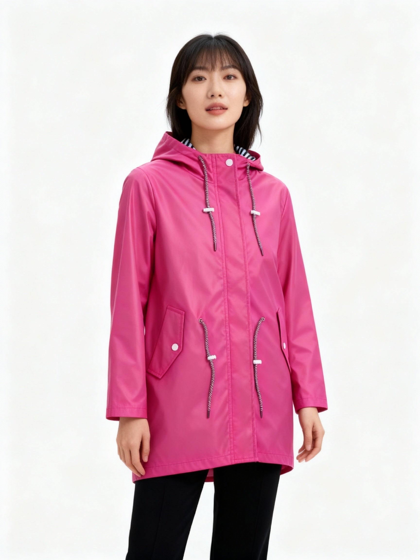Nerea | Chubasquero Impermeable Mujer con Capucha Ajustable