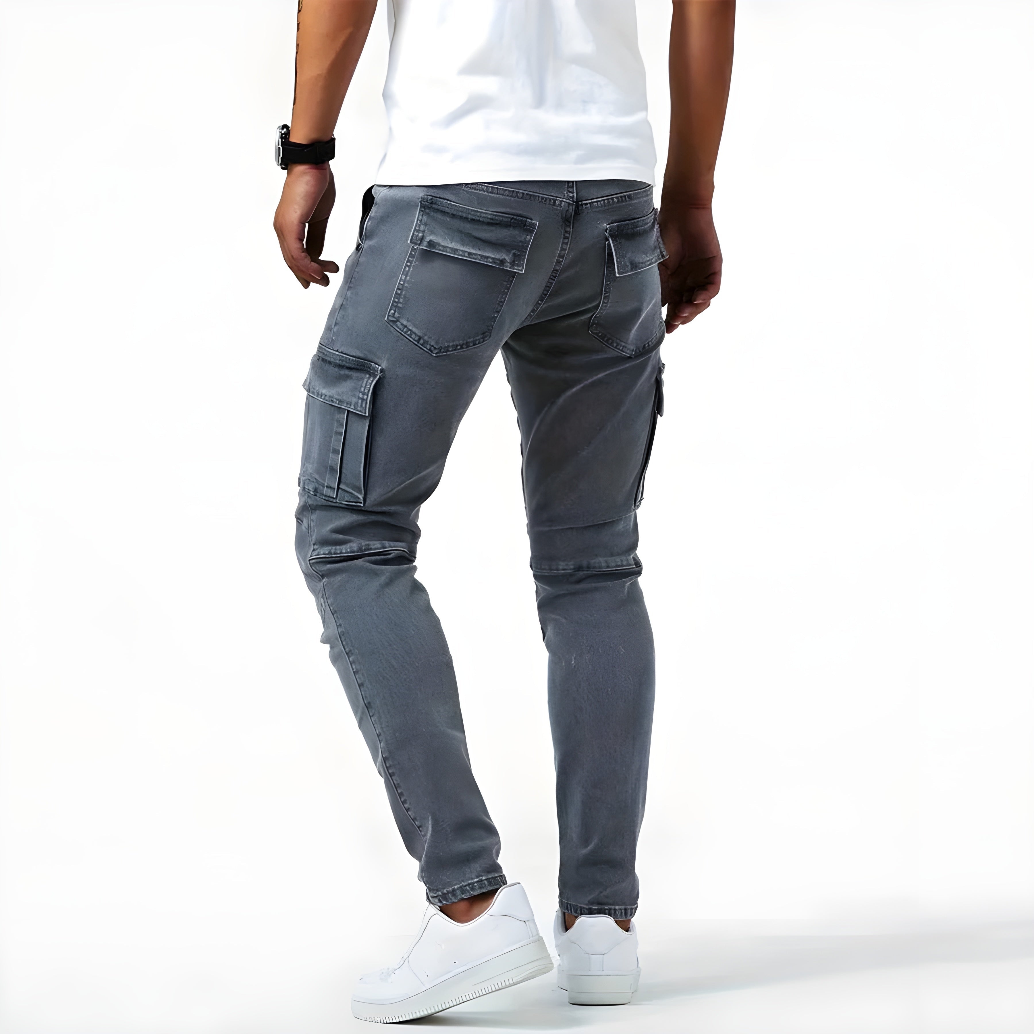 Nicolás | Pantalón Cargo Slim Fit Hombre Múltiples Bolsillos
