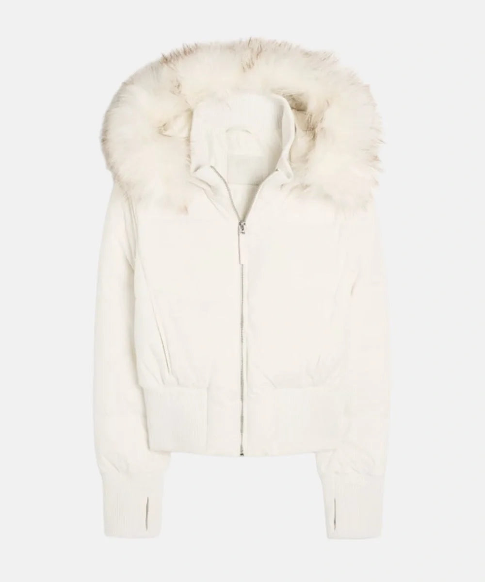 Nuria | Chaqueta de Plumas Mujer con Capucha Piel Sintética