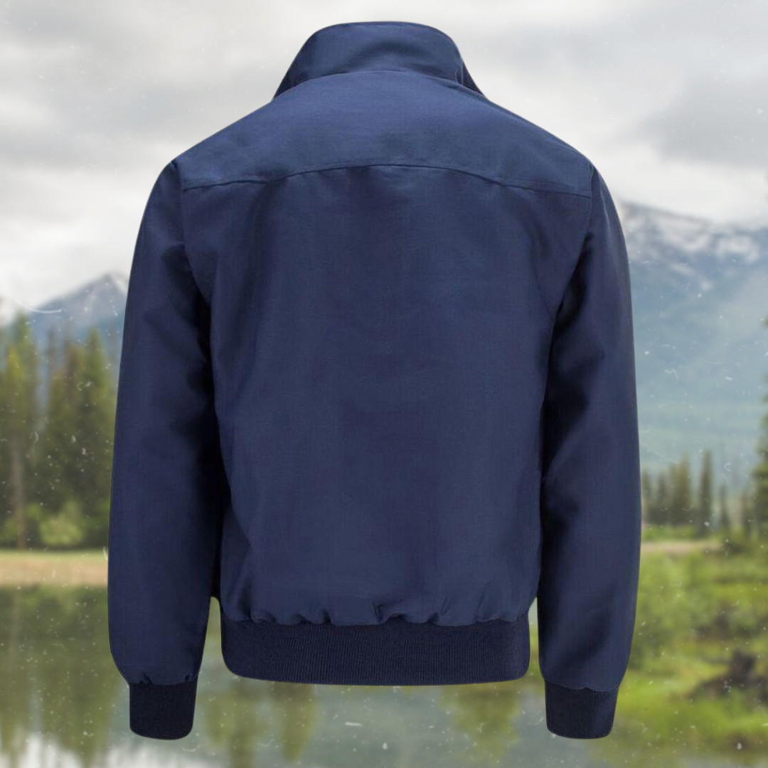 Oriol | Chaqueta Harrington Hombre Forro Tartán Cremallera