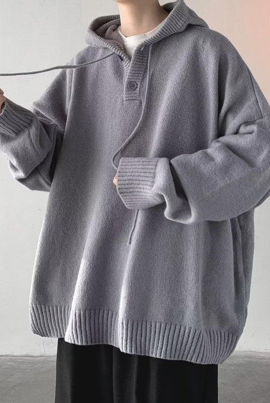 Oriol | Sudadera de Punto Oversize con Capucha Hombre