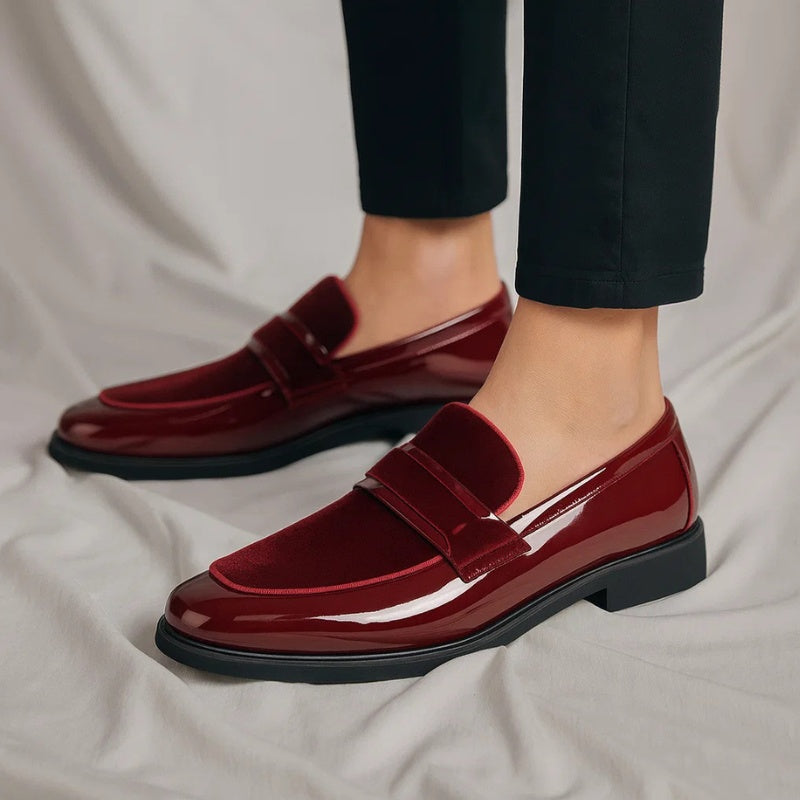 Óscar | Mocasines de Cuero Italiano Hombre Ante