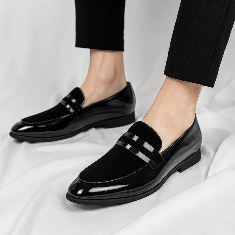 Óscar | Mocasines de Cuero Italiano Hombre Ante