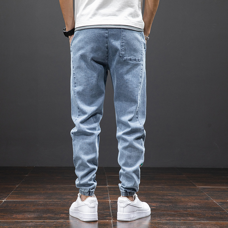 Pablo | Jogger Vaquero Baggy Hombre Cintura Elástica Tobillo Ajustado