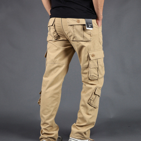 Pablo | Pantalón Cargo de Algodón Hombre Multibolsillos Corte Recto