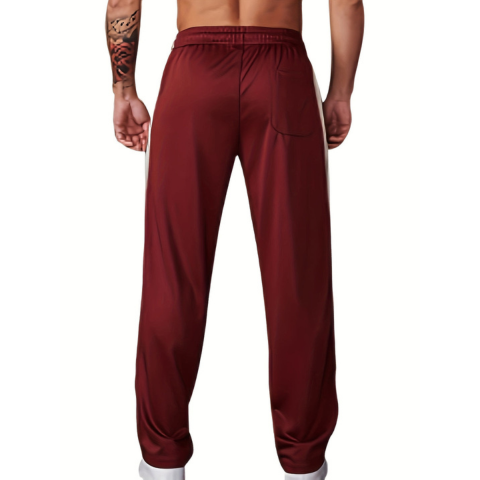 Pau | Pantalón Running Hombre Corte Recto Bandas Laterales