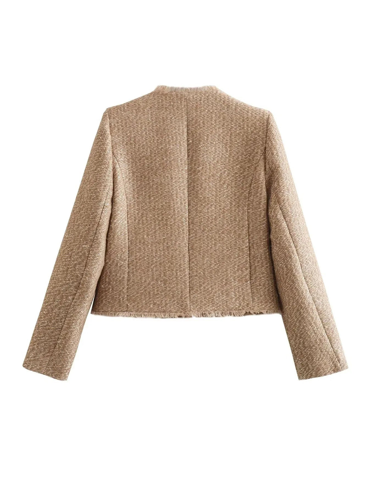 Pilar | Chaqueta de Tweed Mujer Corta Botones