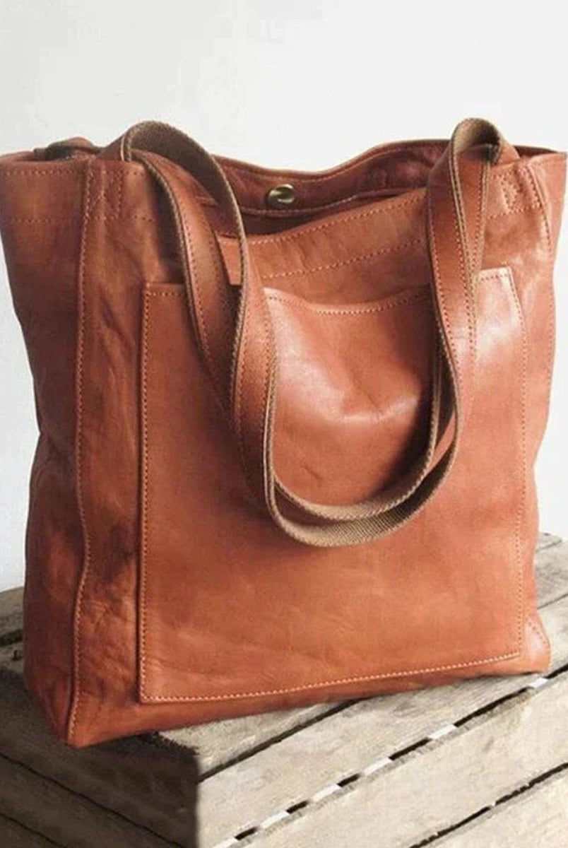 Pilar | Tote Bag de Cuero Mujer Bolso Shopper Grande