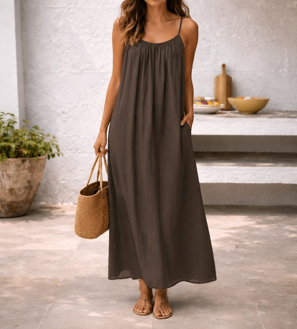 Pilar | Vestido de Novia Sencillo con Espalda Descubierta Mujer Tirantes