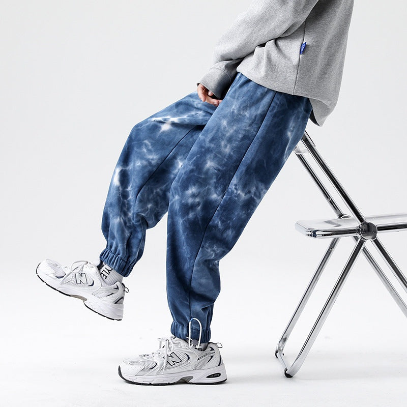 Rafael | Jogger Hombre Acid Wash Algodón Puños Elásticos