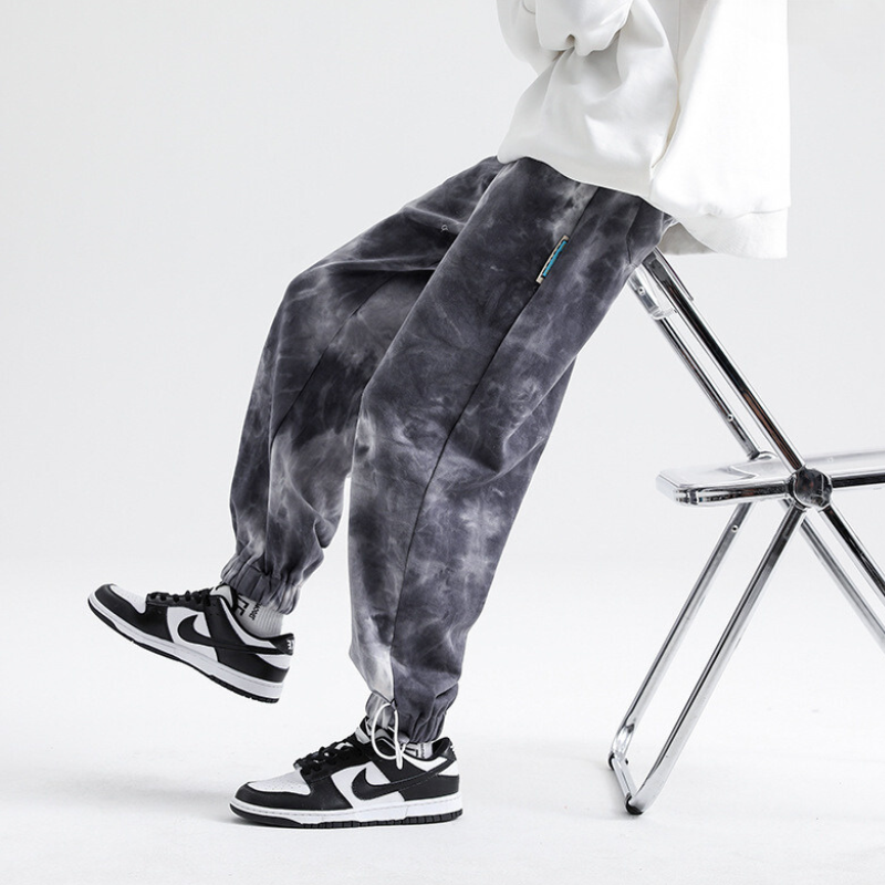 Rafael | Jogger Hombre Acid Wash Algodón Puños Elásticos
