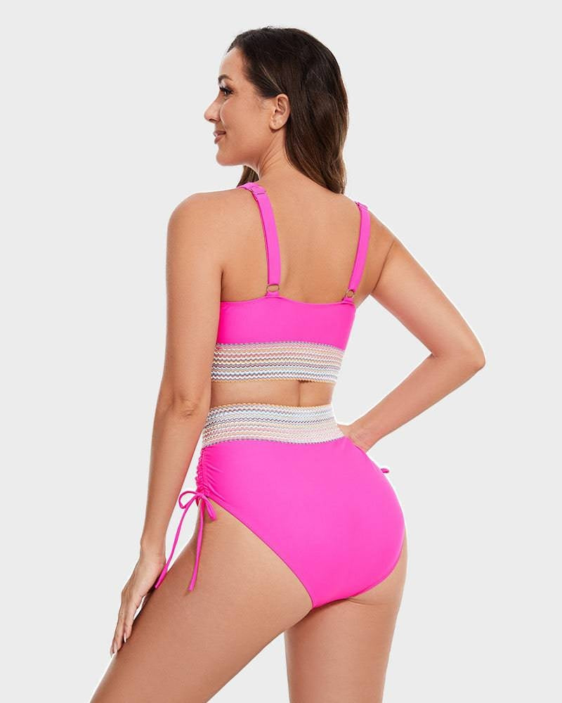 Raquel | Bikini de Cintura Alta Formador Mujer Escote V
