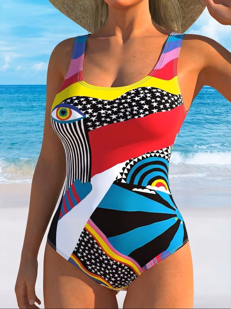 Remedios | Bañador Entero Estampado Geométrico Mujer