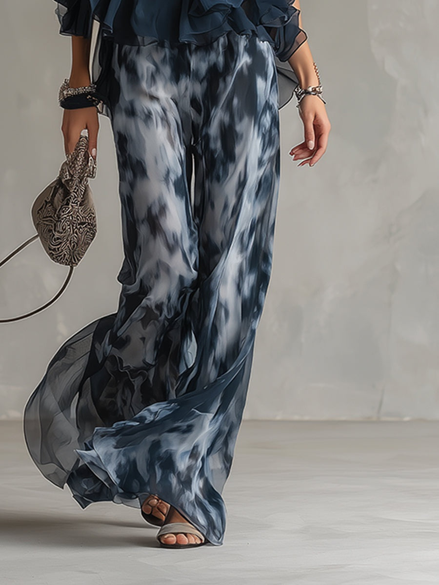 Remedios | Conjunto Elegante de Dos Piezas Mujer Estampado