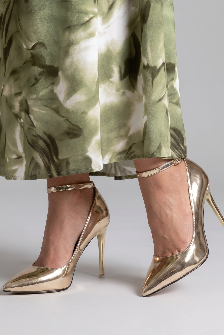Rocío | Stilettos de Tacón Alto con Correa al Tobillo Mujer Punta Afilada