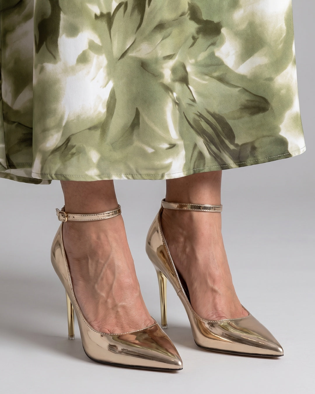 Rocío | Stilettos de Tacón Alto con Correa al Tobillo Mujer Punta Afilada