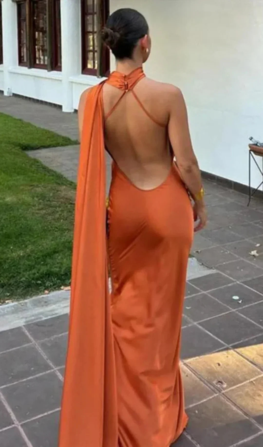 Rocío | Vestido Largo de Gala Un Hombro Mujer Drapeado