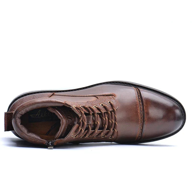 Rodrigo | Botas de Trabajo de Cuero Hombre Cremallera Lateral