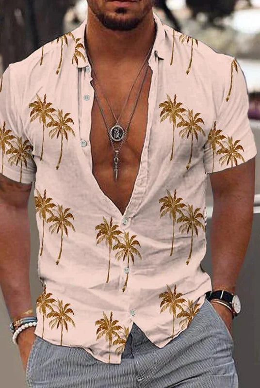 Rodrigo | Camisa Hawaiana Estampada Hombre Manga Corta