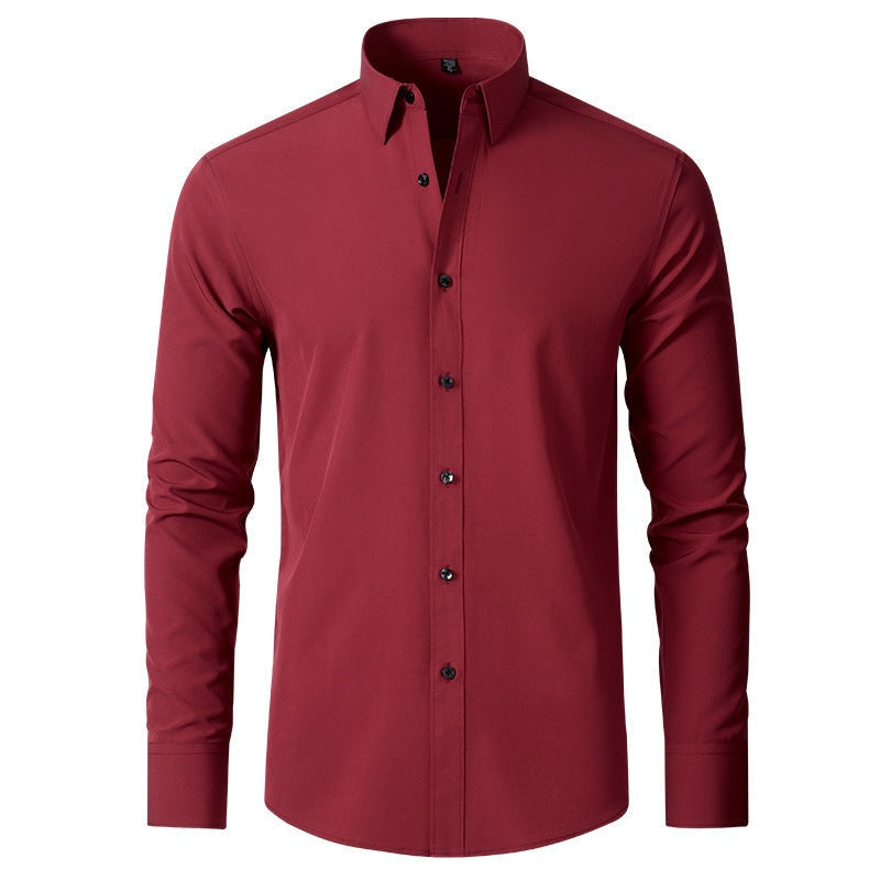 Rodrigo | Camisa Slim Fit de Manga Larga Hombre Stretch Cuello Clásico