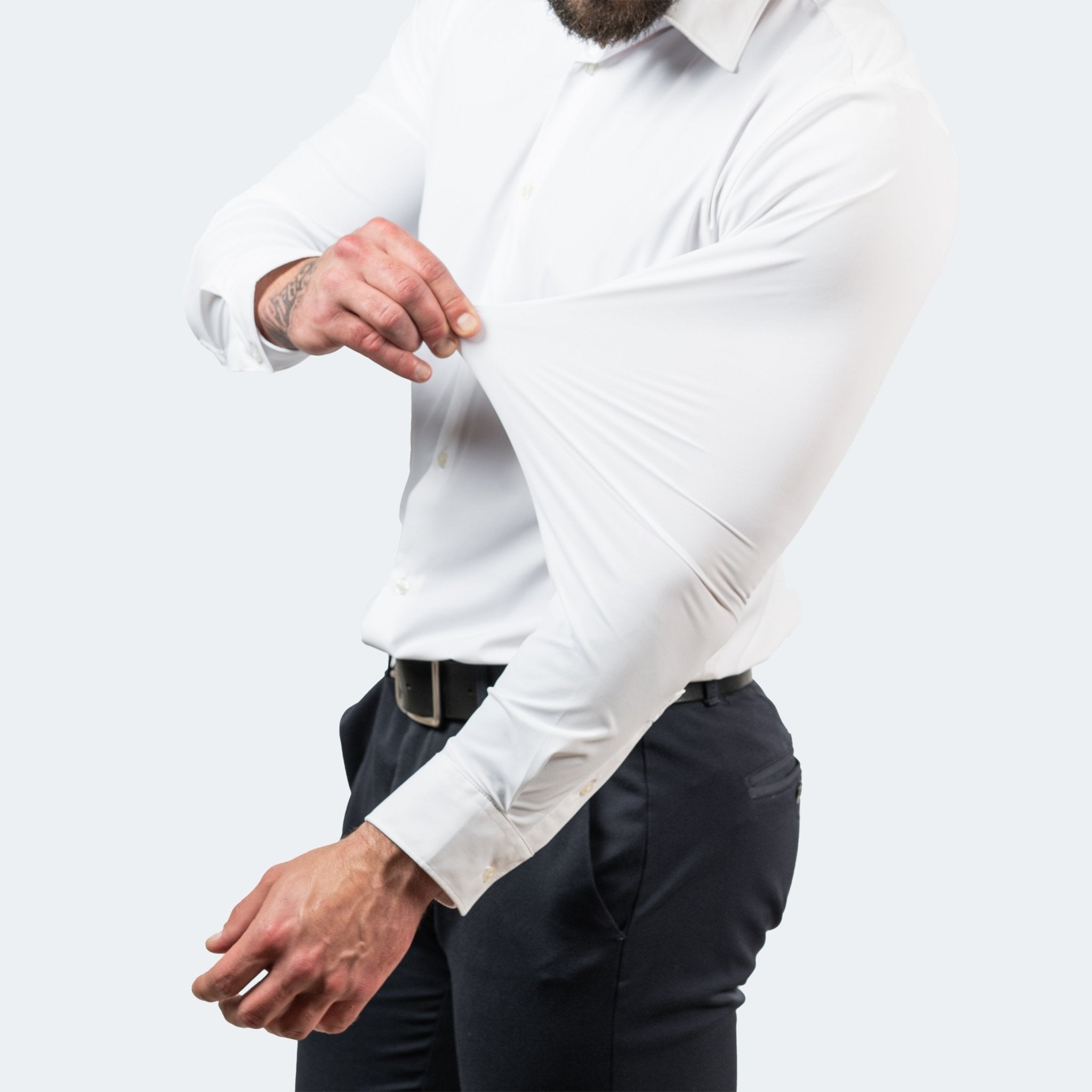 Rodrigo | Camisa Slim Fit de Manga Larga Hombre Stretch Cuello Clásico