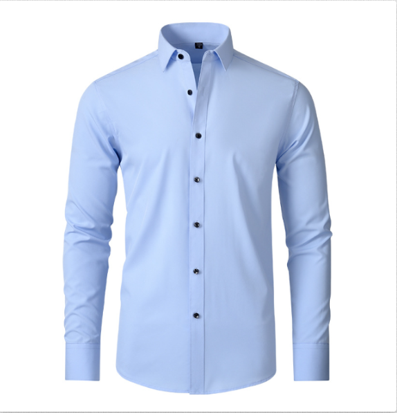 Rodrigo | Camisa Slim Fit de Manga Larga Hombre Stretch Cuello Clásico