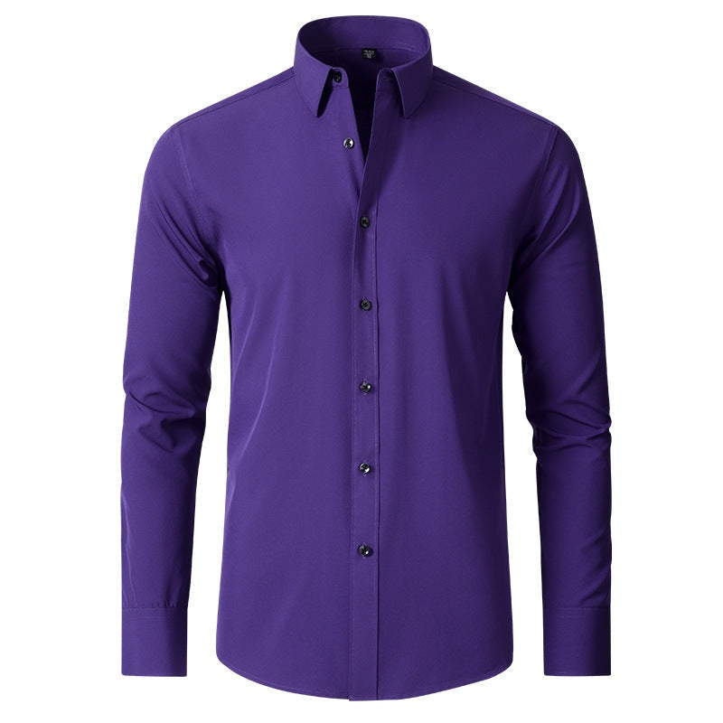 Rodrigo | Camisa Slim Fit de Manga Larga Hombre Stretch Cuello Clásico