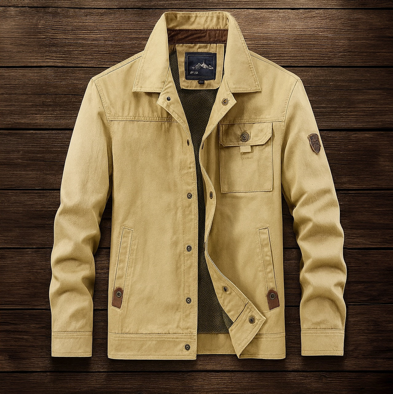 Rodrigo | Chaqueta Militar Hombre de Algodón Utilitaria Multipocket