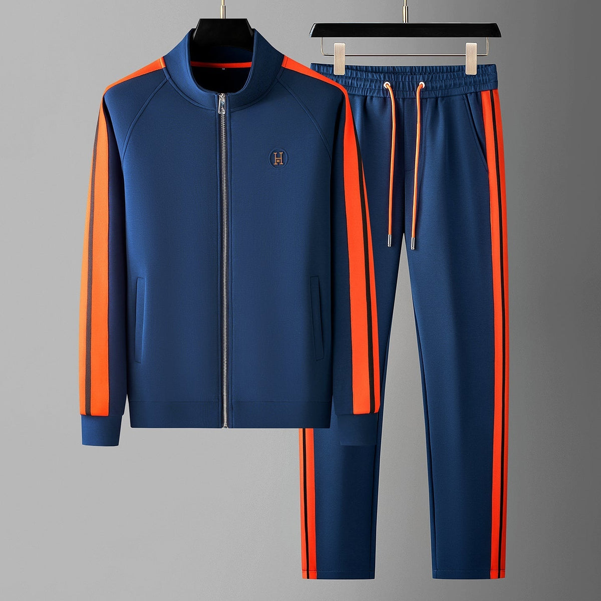 Rodrigo | Conjunto Chándal Hombre Cremallera Franjas Contraste