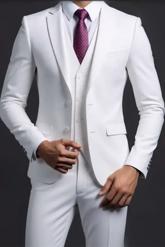 Rodrigo | Traje de Novio de Tres Piezas Slim Fit Hombre con Chaleco