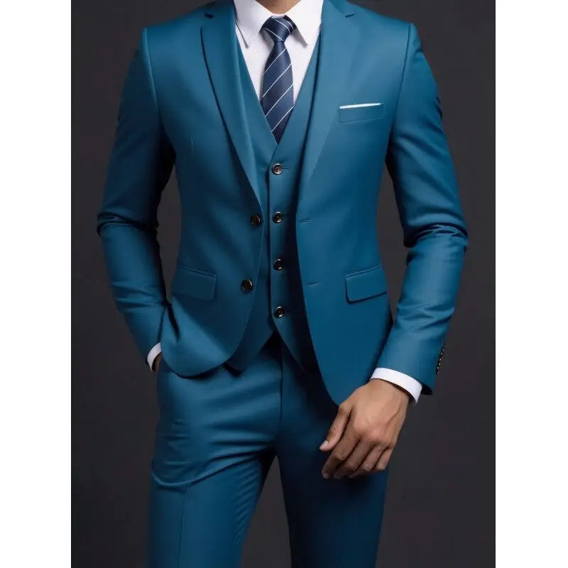Rodrigo | Traje de Novio de Tres Piezas Slim Fit Hombre con Chaleco