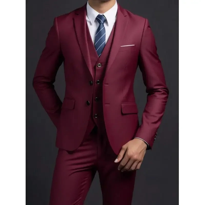 Rodrigo | Traje de Novio de Tres Piezas Slim Fit Hombre con Chaleco