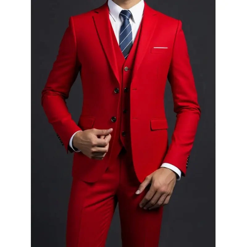 Rodrigo | Traje de Novio de Tres Piezas Slim Fit Hombre con Chaleco