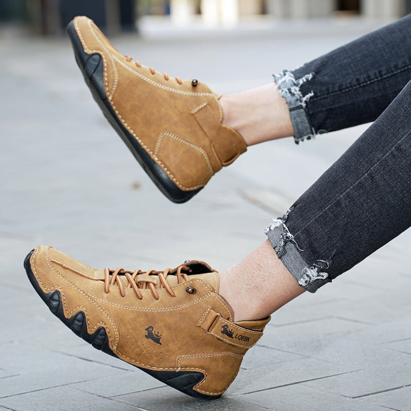 Rodrigo | Zapatos Casual de Ante Hombre Botín con Cordones