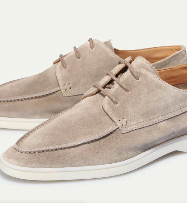 Rodrigo | Zapatos de Ante con Cordones Hombre Suela Blanca