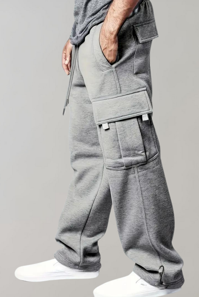 Rubén | Cargo Pants Jogger Hombre Cintura Elástica Multibolsillos