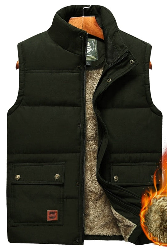 Rubén | Chaleco Acolchado Térmico Hombre Forro Interior Cuello Alto