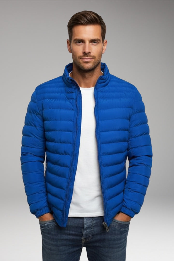 Rubén | Chaqueta Acolchada Ligera Hombre Cuello Alto Cremallera