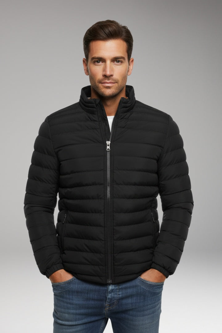 Rubén | Chaqueta Acolchada Ligera Hombre Cuello Alto Cremallera