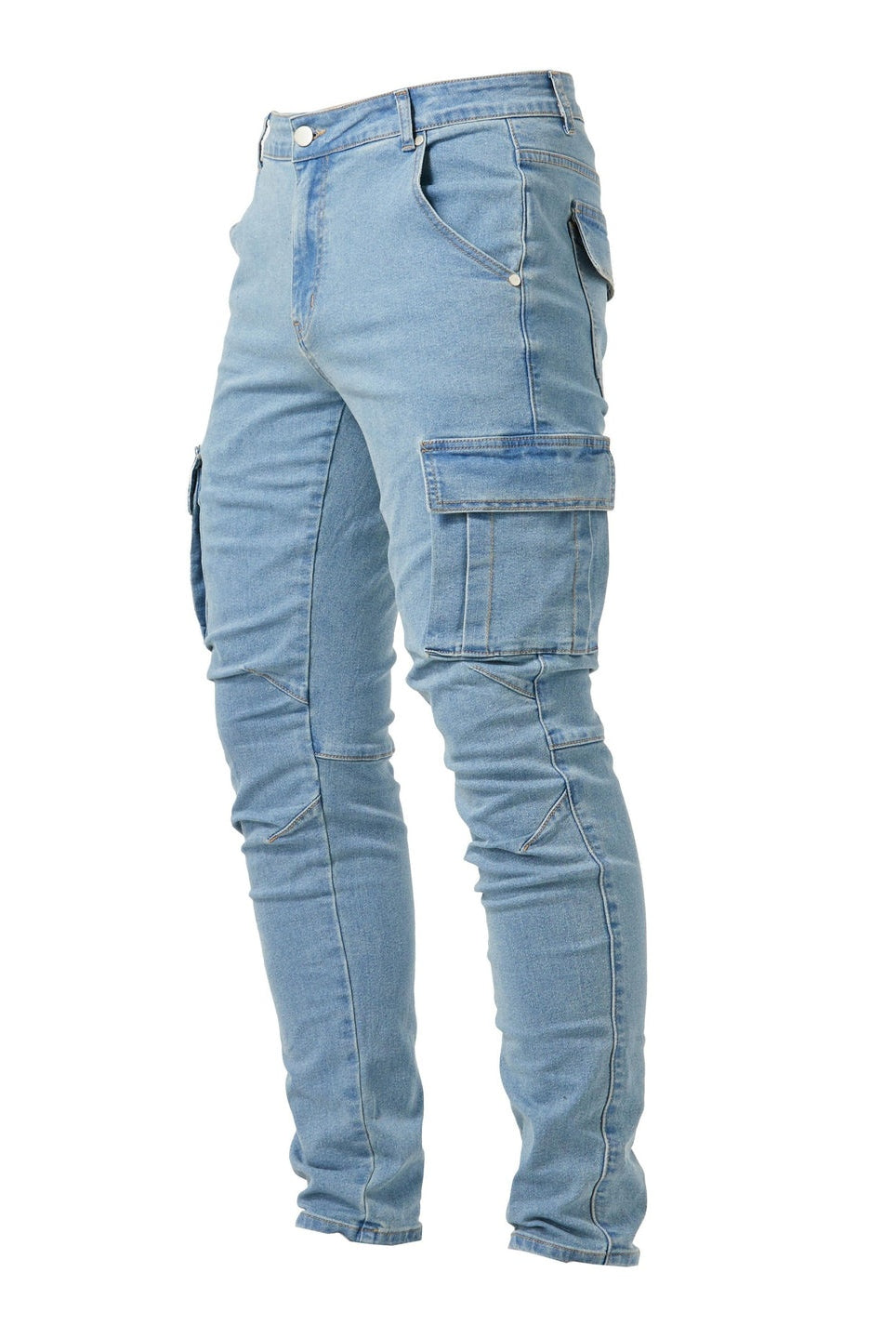 Rubén | Jeans Cargo Slim Hombre Bolsillos Laterales