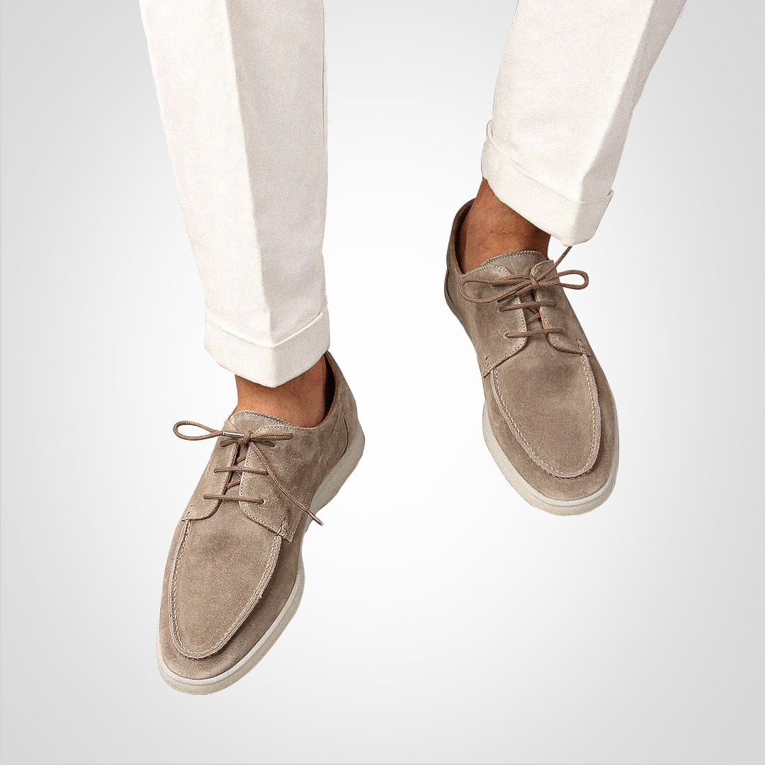 Rubén | Zapatos Derby de Ante Hombre Suela Plana