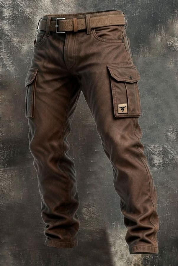 Salvador | Pantalón de Trabajo de Lona Hombre Cargo Multipocket